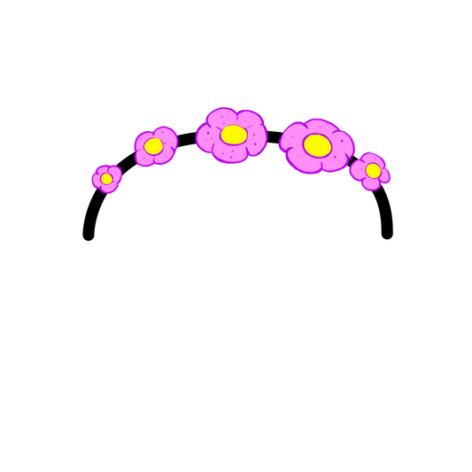 Treasure ~ Headband More Pink Flowers